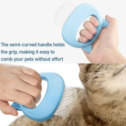 Peine Quita Nudos para Mascotas | Cepillo de Aseo para Perros y Gatos | Eliminación de Pelo Suelto