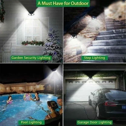 Farola Solar para exteriores, lámpara de pared con Sensor de movimiento PIR, para jardín y patio,
