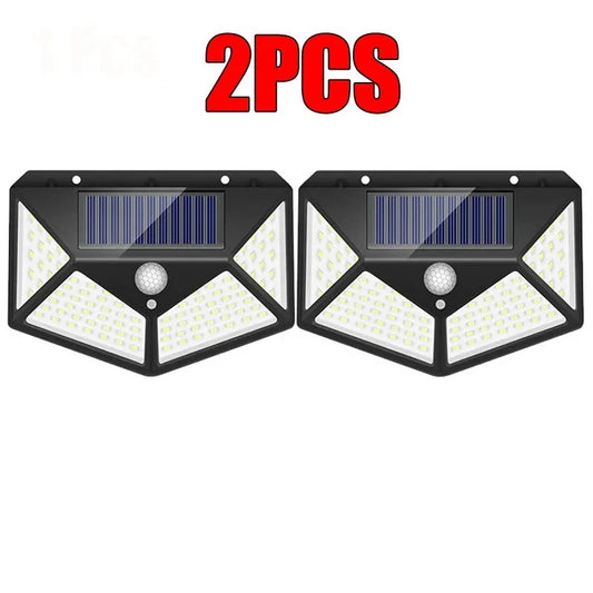 Farola Solar para exteriores, lámpara de pared con Sensor de movimiento PIR, para jardín y patio,